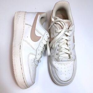 Nike Air Force 1 '07 Low White Fossil Stone Women's Size 7.5 Classic Sporty